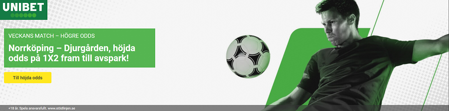 Veckans match hos Unibet!