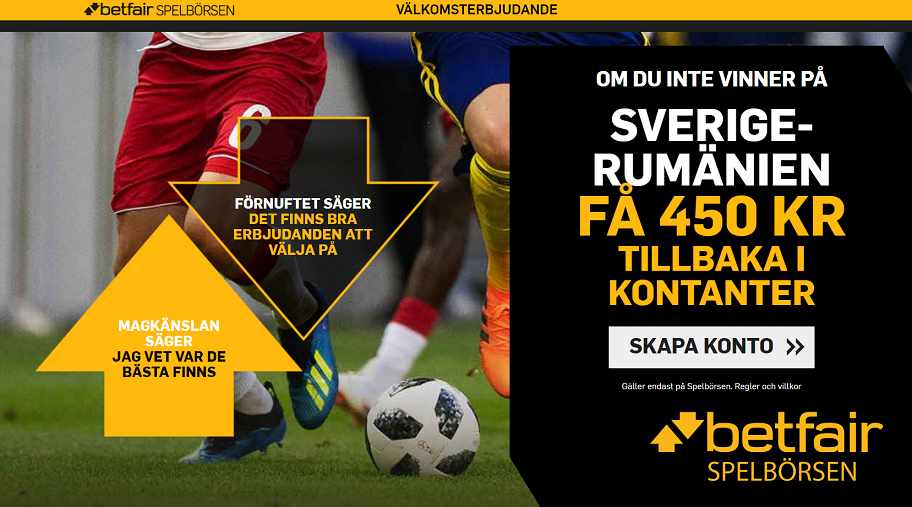Betfair har erbjudande på Sveriges EM-kval!