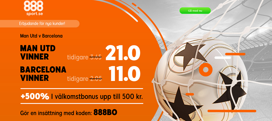 Boostade odds från 888sport på stormöte i CL!