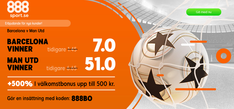 Gigantmöte i CL och 888sport boostar oddsen!
