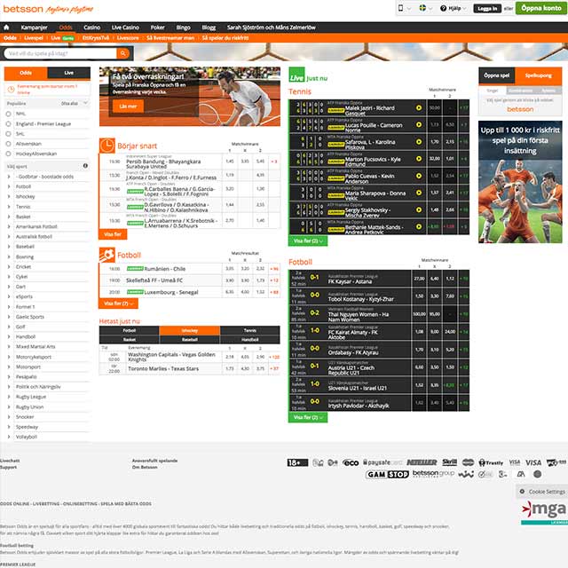 Betsson Sportsbook